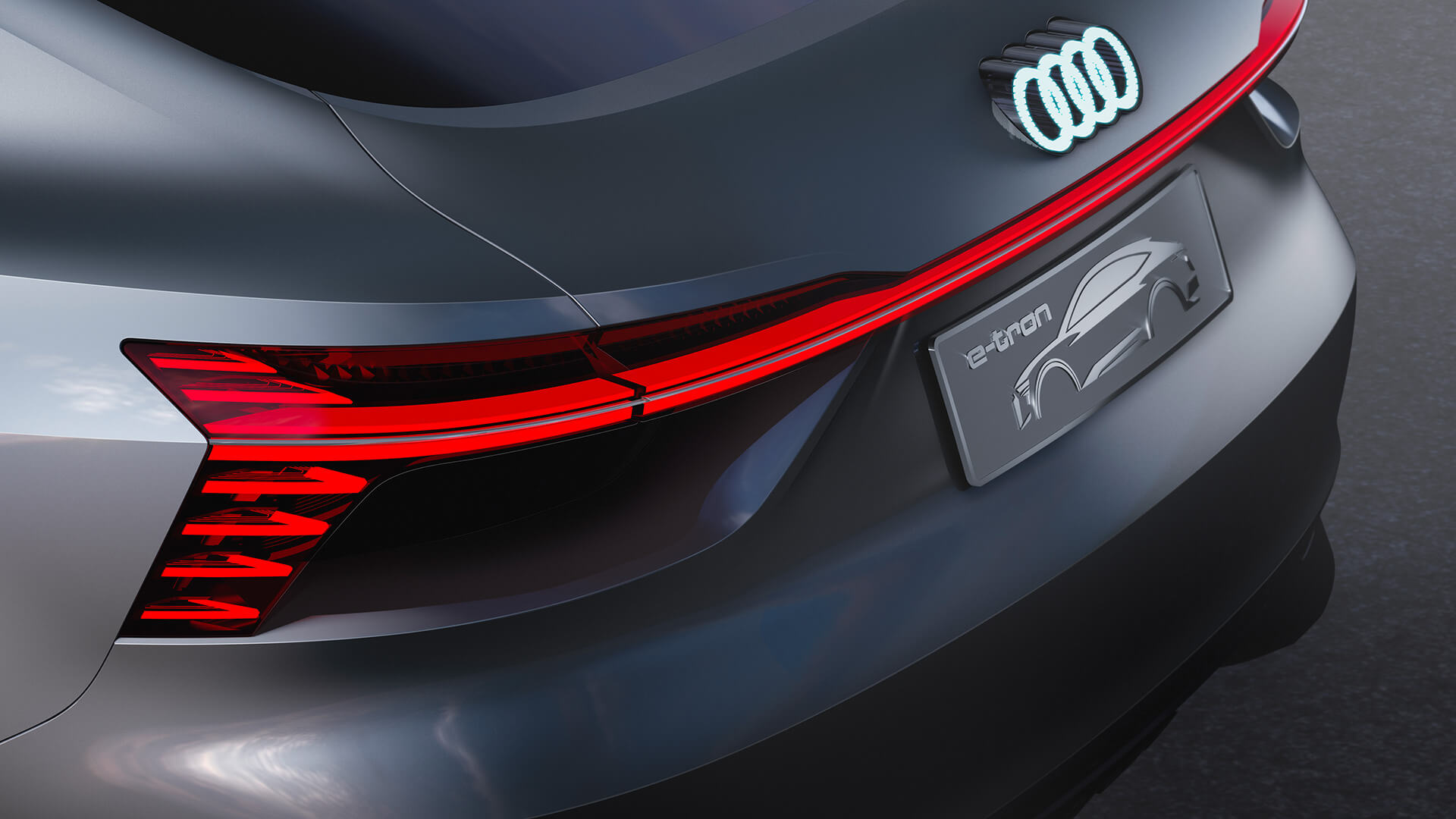 Задняя оптика Audi e-tron Sportback