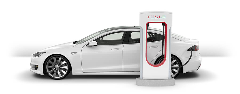 Быстрая зарядная станция Tesla Model S