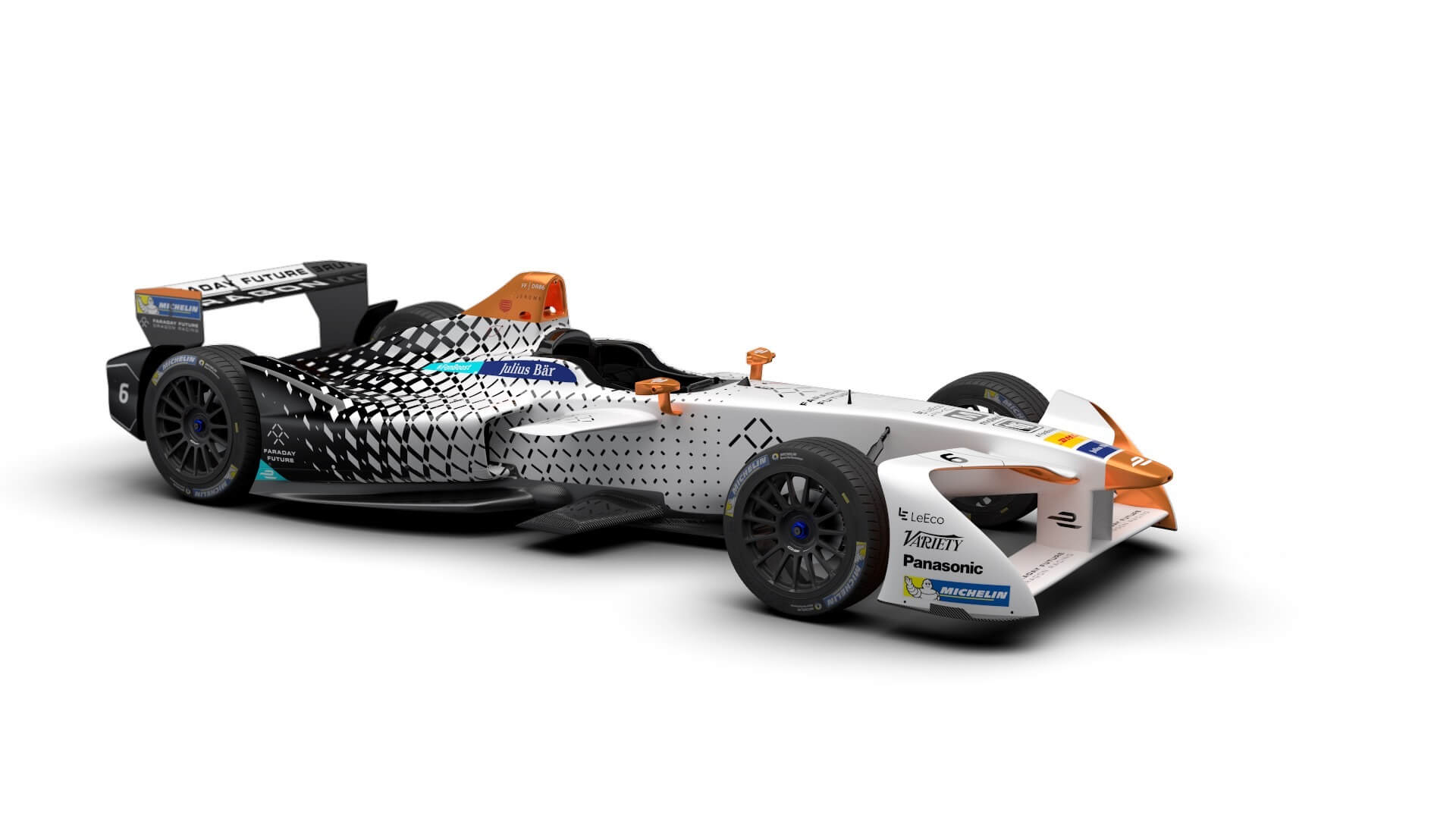Гоночный электромобиль Faraday Future Dragon Racing Formula E 2016/2017 