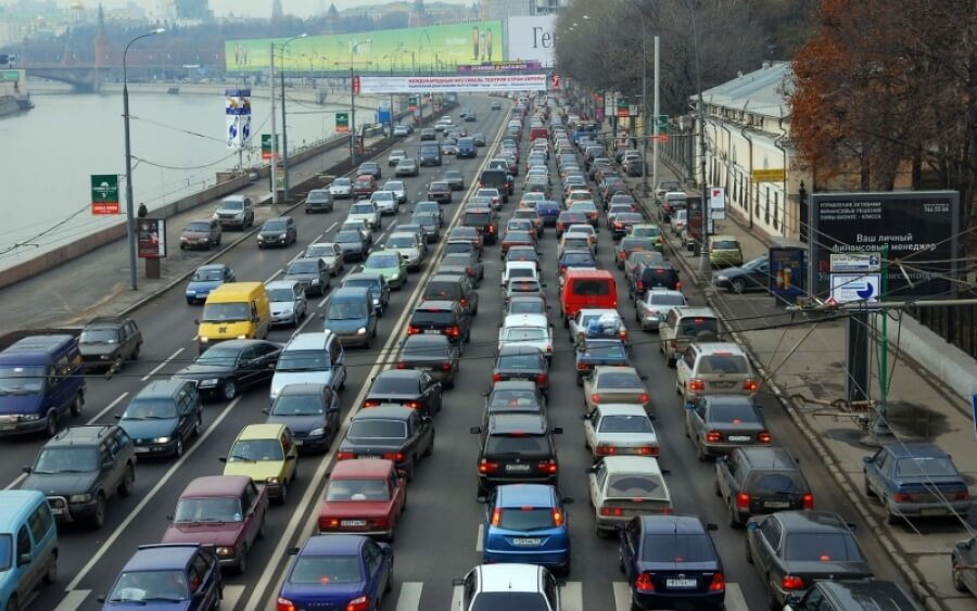 Загрязнение автотранспортом крупных городов