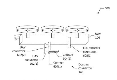 Схема зарядки электромобилей дроном Amazon