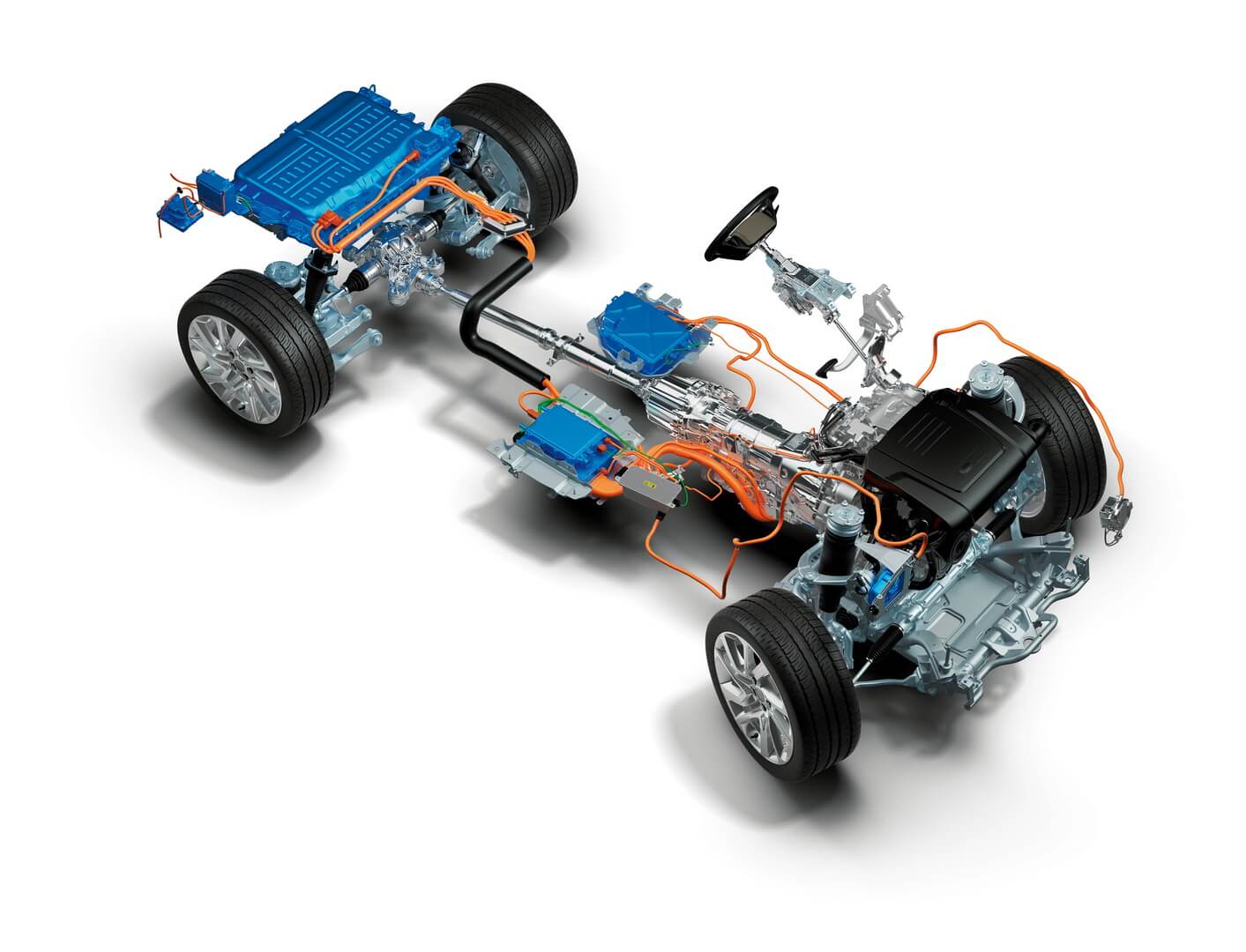 Шасси и силовой агрегат Range Rover Sport plug-in hybrid P400e