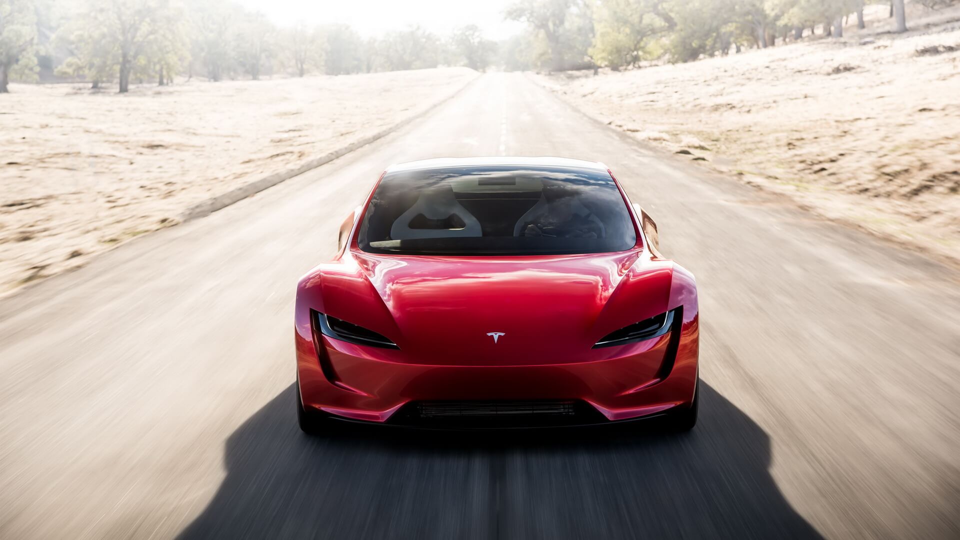 Tesla Roadster 2 — вид спереди
