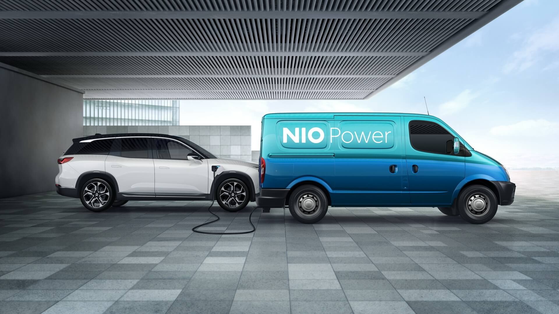 Мобильные фургоны для зарядки NIO Power