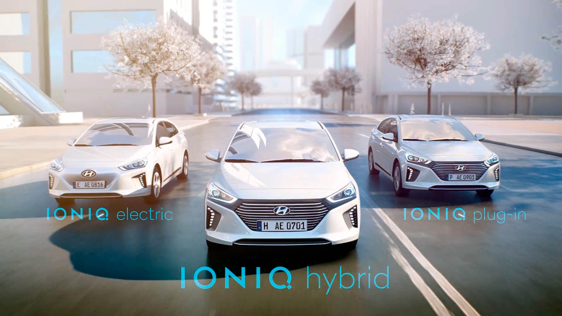 Трио электрокаров Hyundai Ioniq: Electric, Hybrid, Plug-in Hybrid