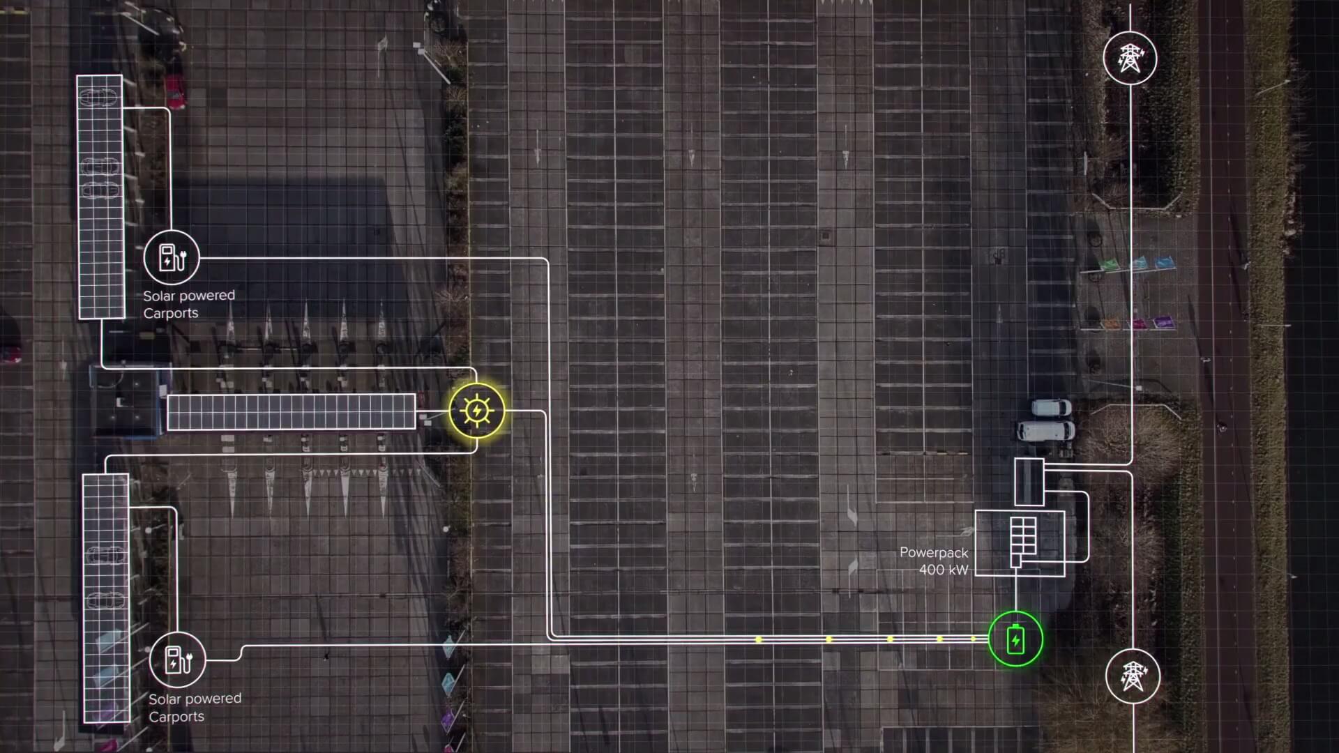 Схема питания универсальной зарядной станции с Tesla Powerpack