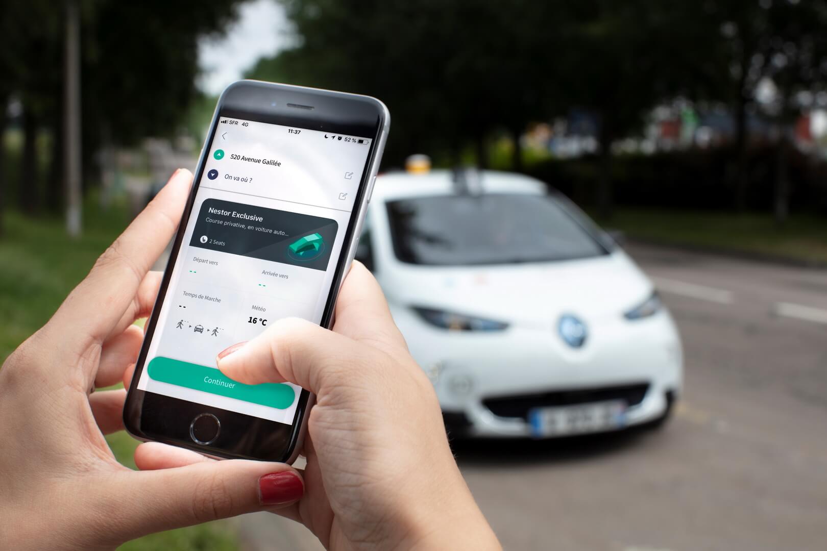 Приложения для смартфона для вызова беспилотного такси