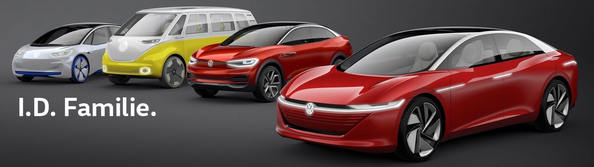 Будущие электрические автомобили Volkswagen серии I.D. на базе платформы MEB 