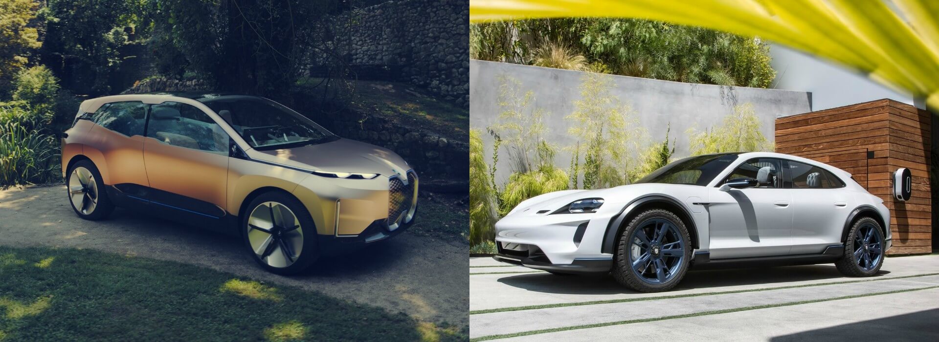Концепт электрического кроссовера BMW Vision iNEXT и Porsche Mission E Cross Turismo 