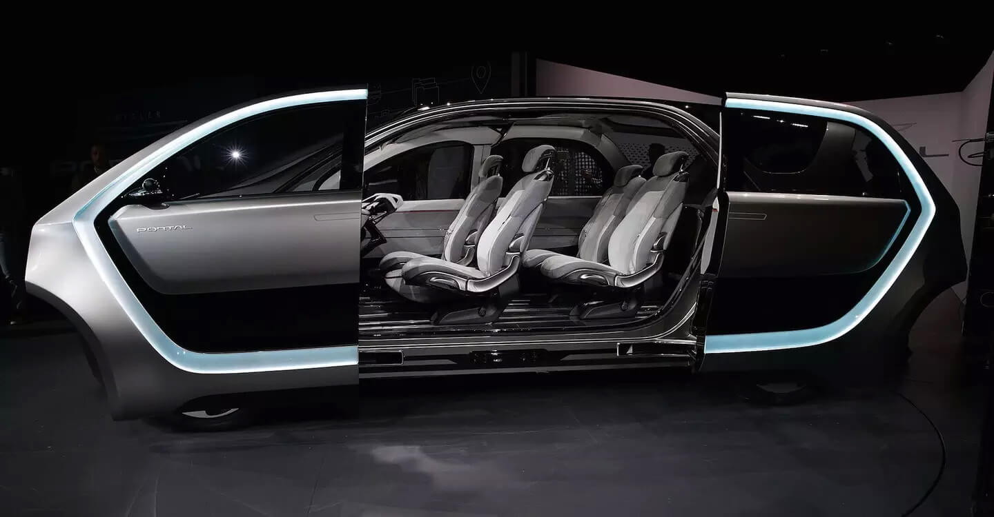 Салон концептуального автомобиля Chrysler Portal