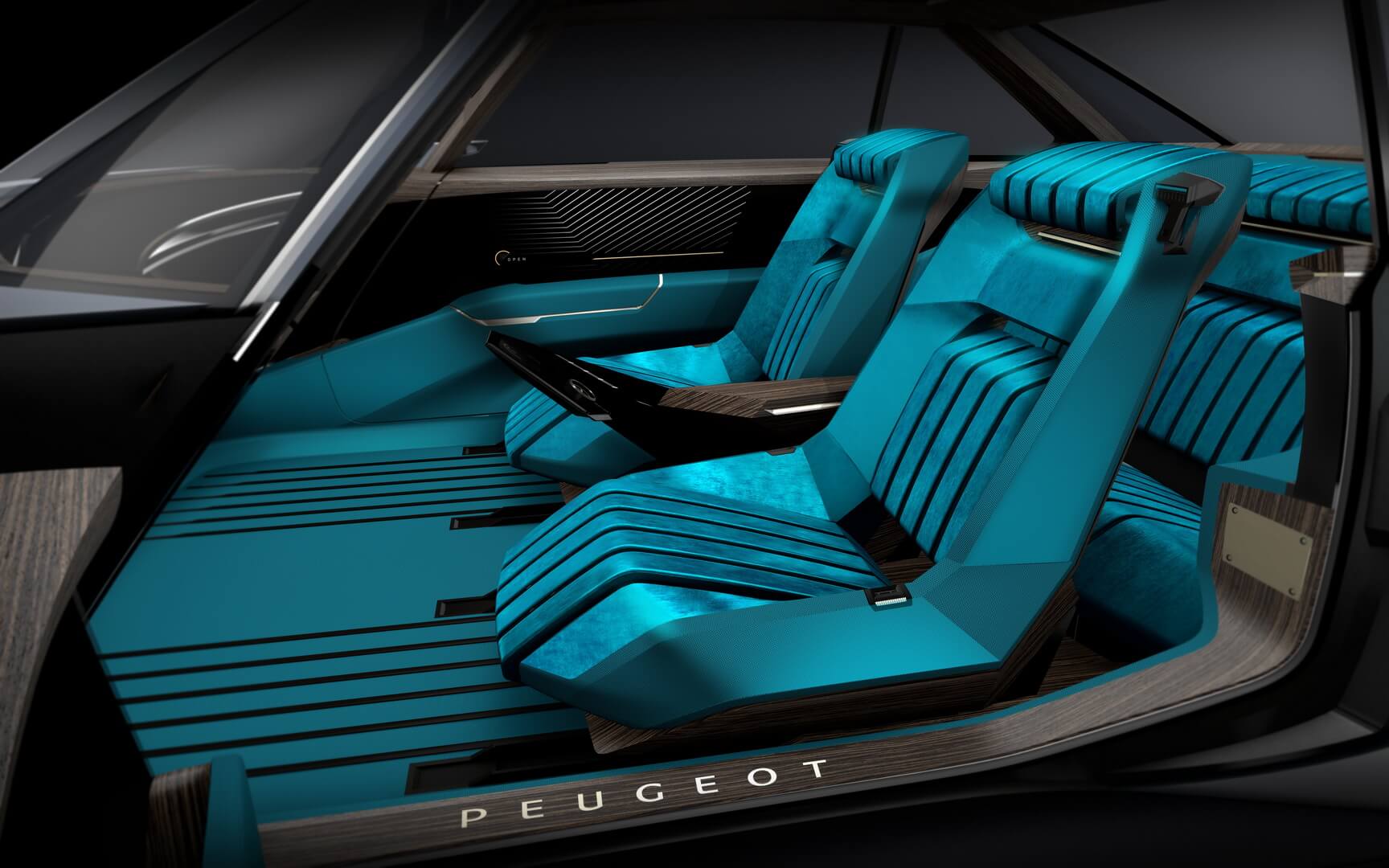 Салон концептуального электромобиля Peugeot e-Legend