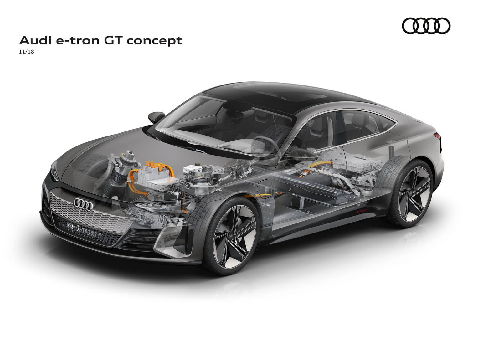 Предстоящий электрический седан Audi e-tron GT