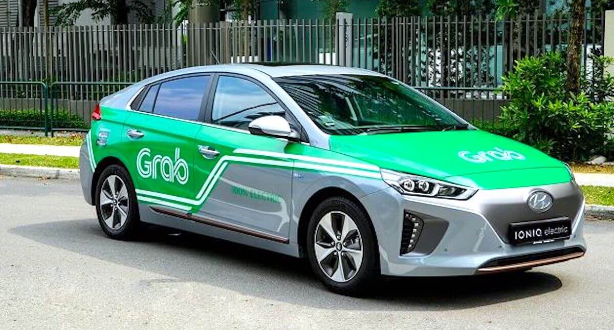 Hyundai Ioniq Electric в каршеринговой компании Grab