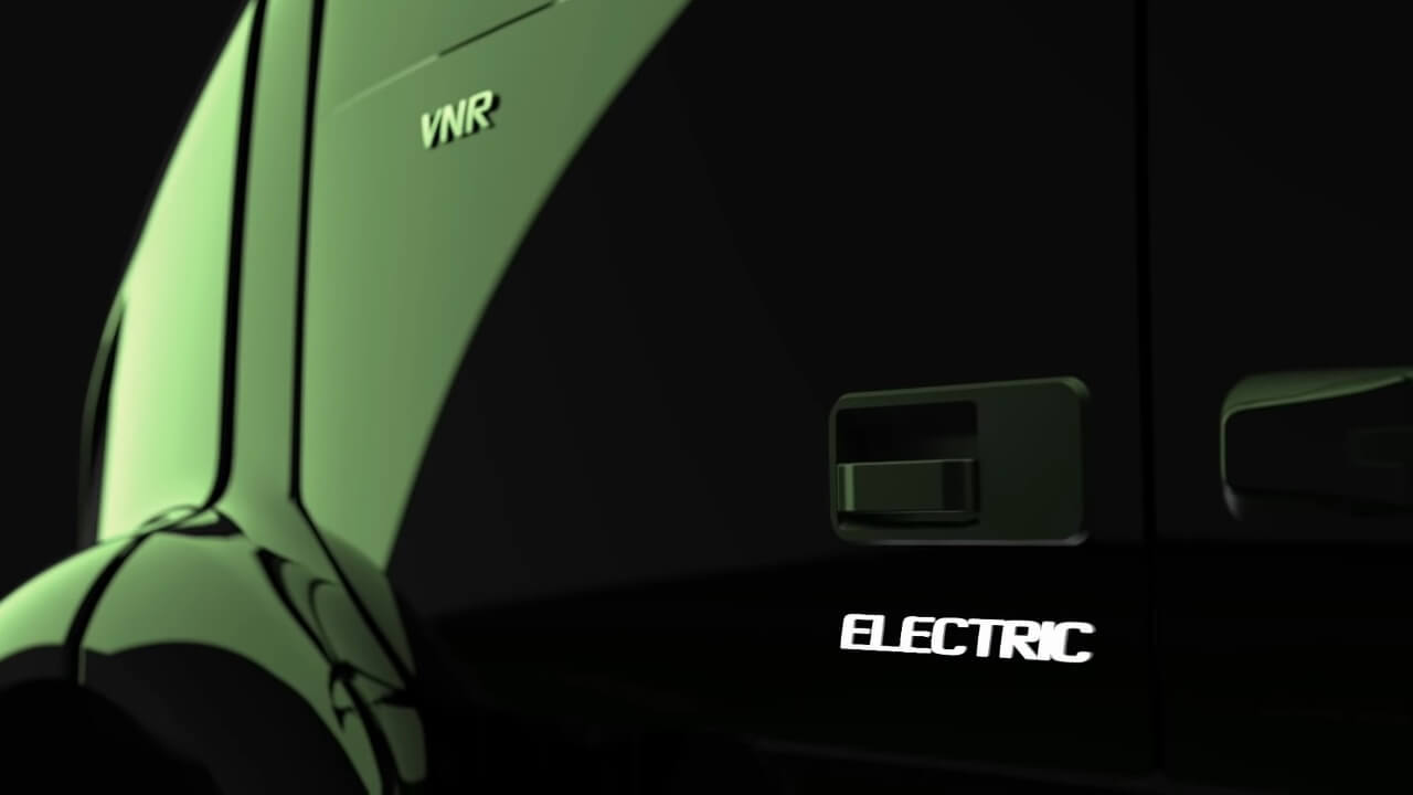 Тизер электрического тягача Volvo VNR Electric