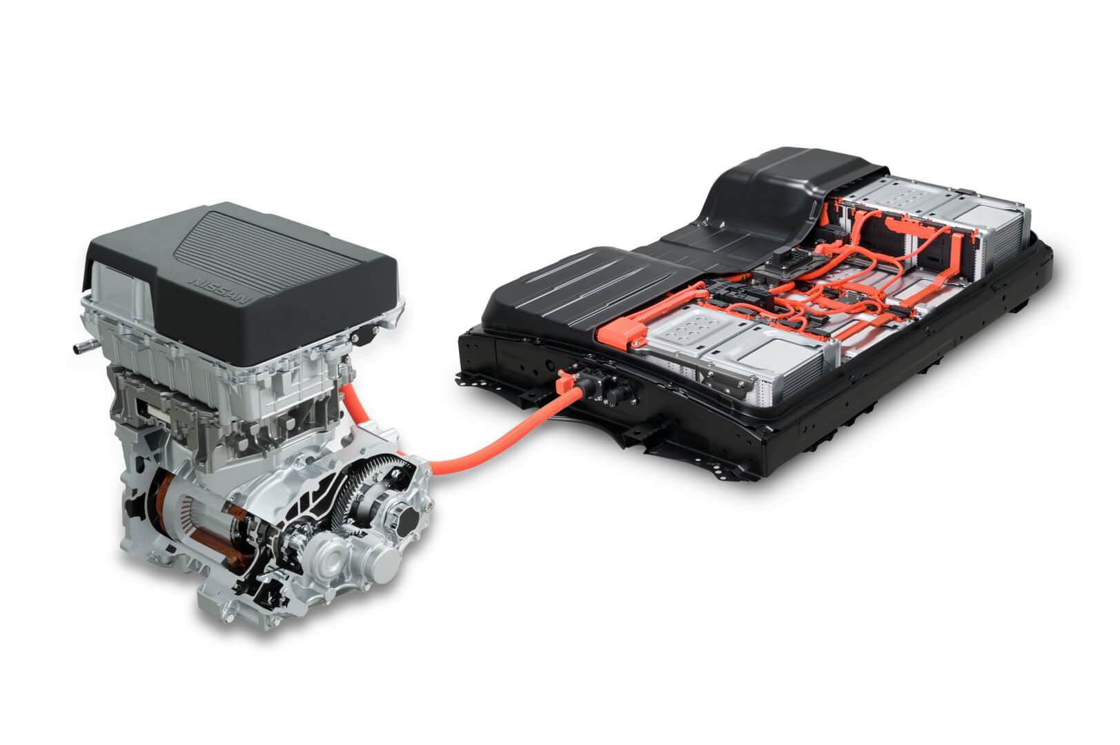 Трансмиссия Nissan Leaf e+ 2019 и аккумуляторная батарея