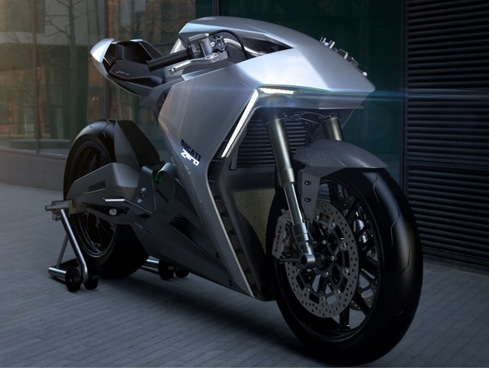 Концепт электрического мотоцикла Ducati Zero - фото 2