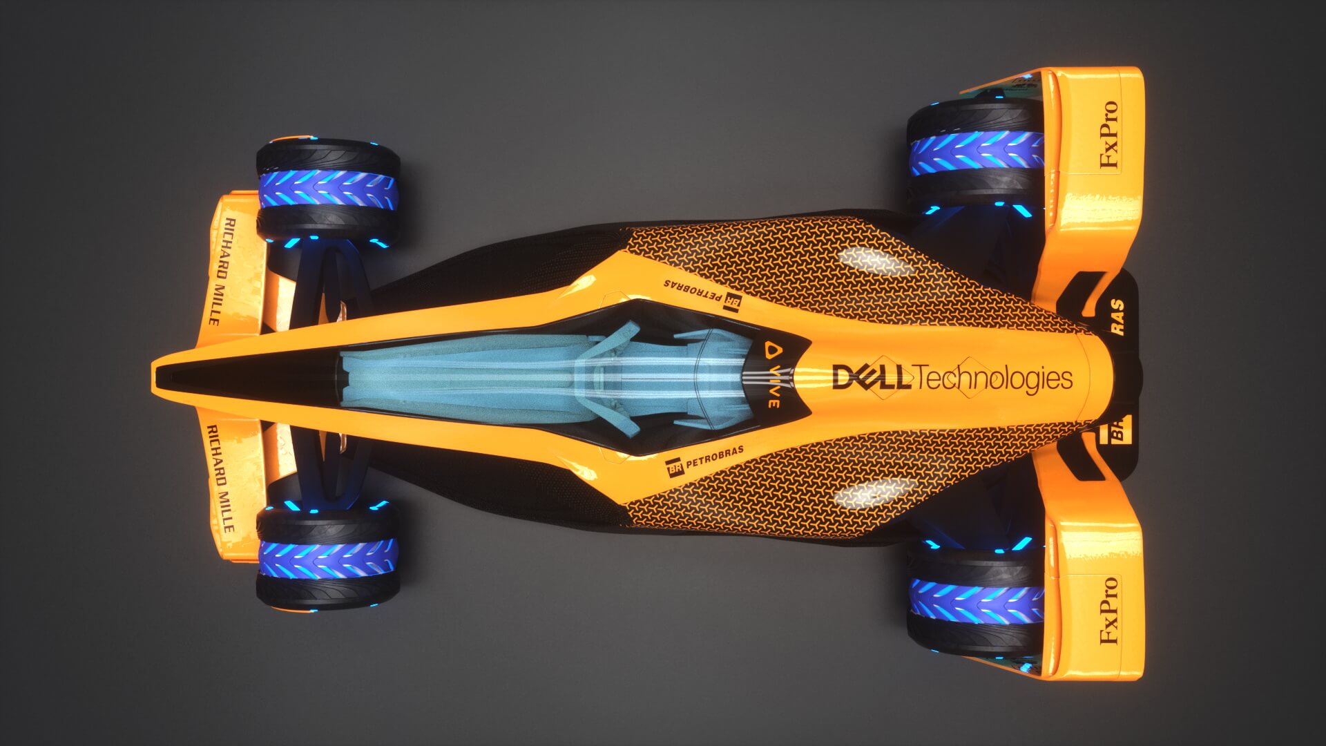 McLaren F1 в 2050 году - вид сверху