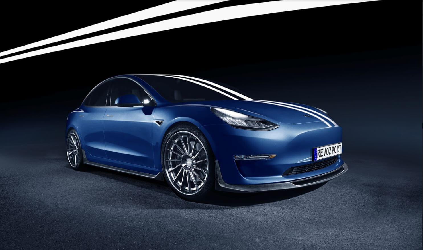 Новый спортивный комплект тюнинг-элементов R-Zentric Strasse для Tesla Model 3