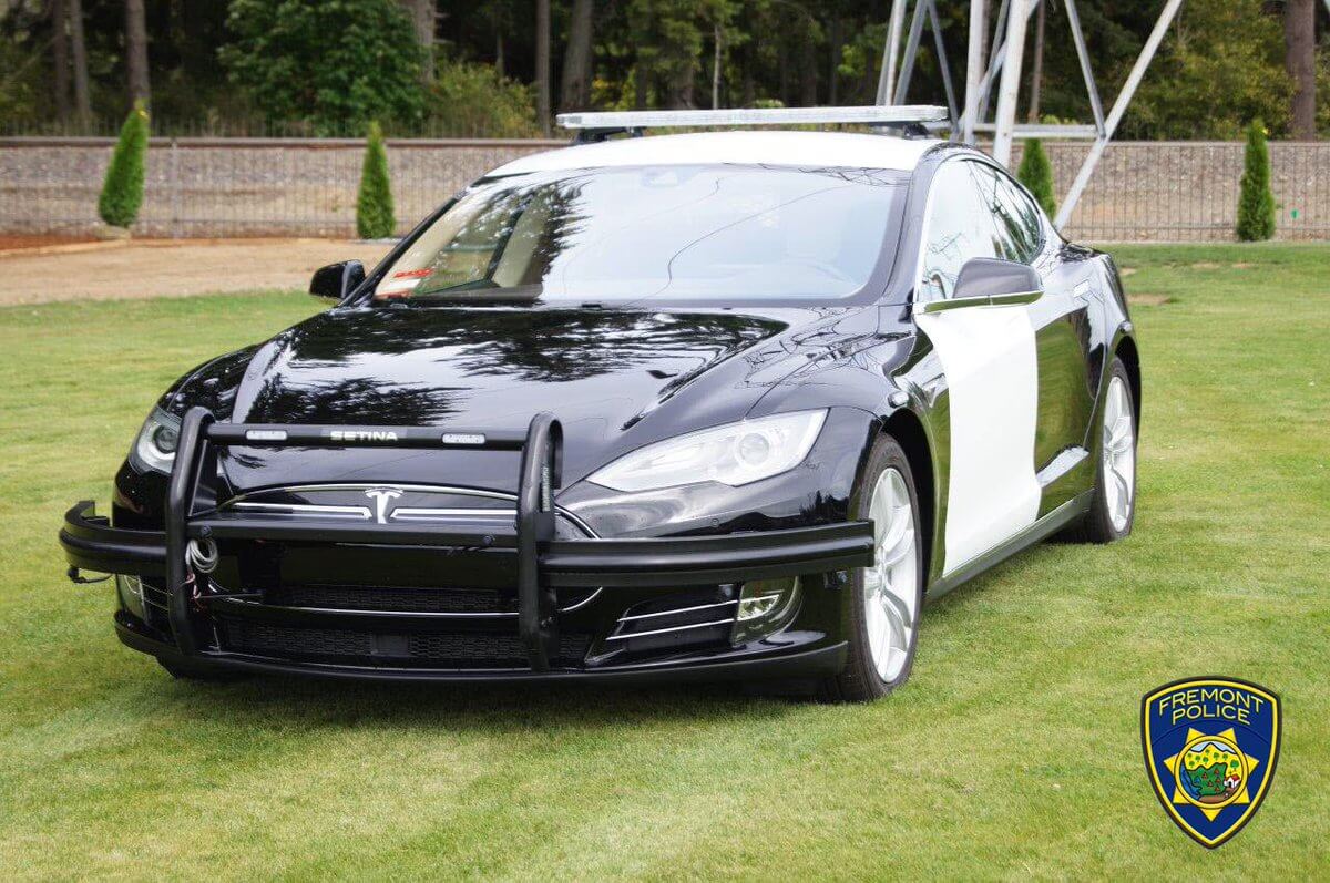 Полицейская Tesla Model S во Фримонте