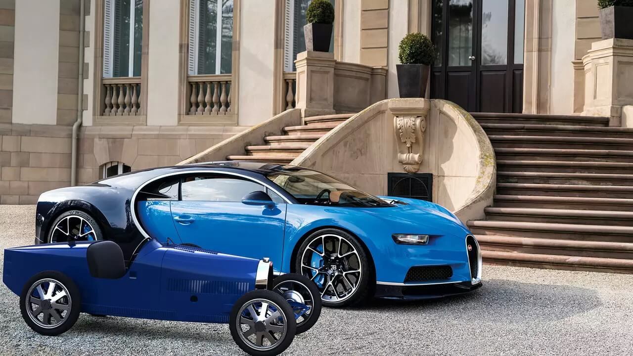Bugatti Baby II и Bugatti Chiron