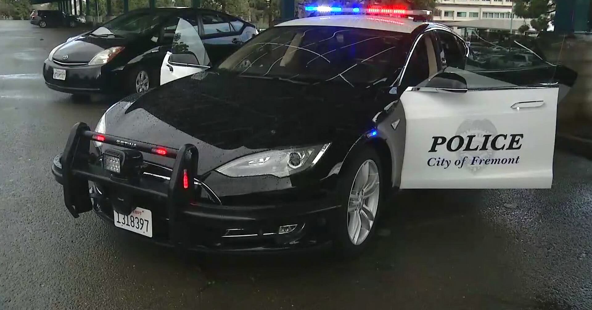 Полицейская Tesla Model S во Фримонте