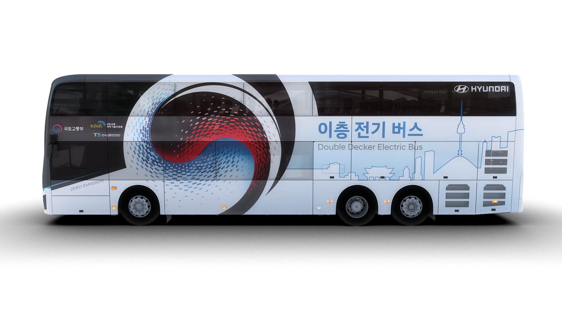 Hyundai представила электрический двухэтажный автобус