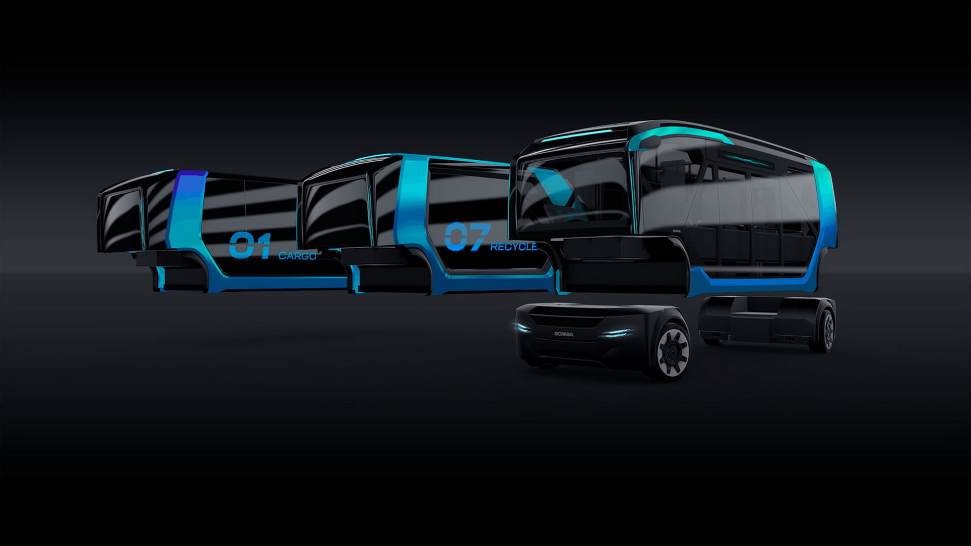 Scania представила электрический концепт NXT с модульным шасси