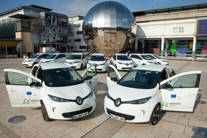 В Бристоле запустили прокат на электромобилях Renault Zoe