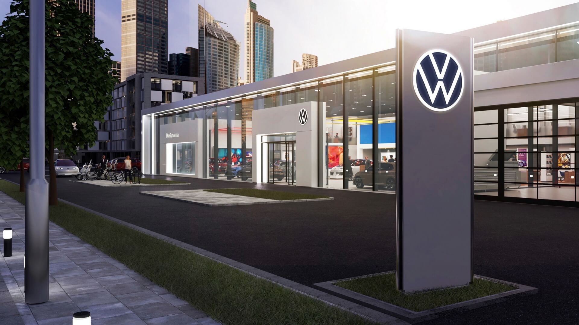Новая эра электрификации: новый логотип Volkswagen