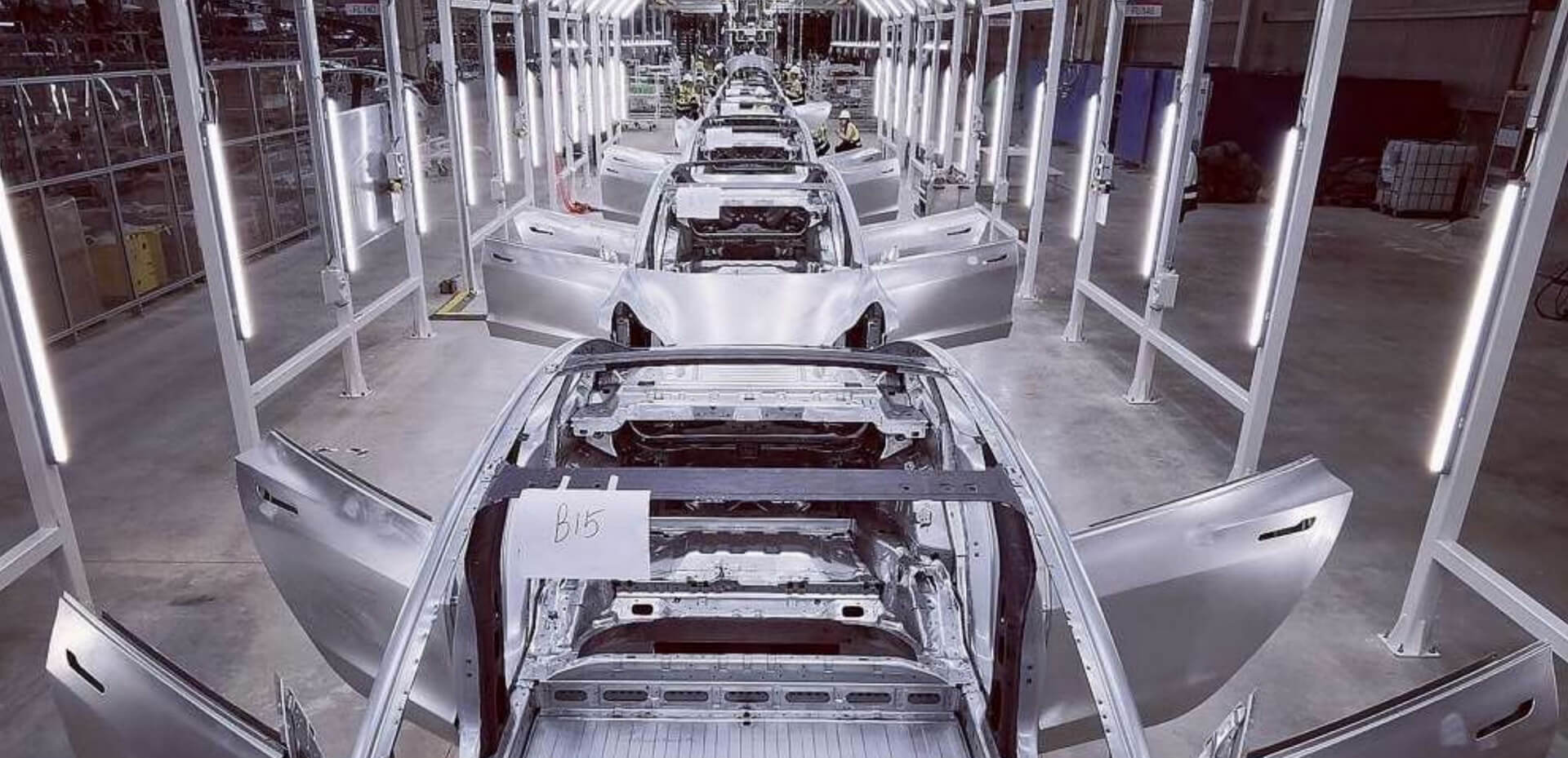 Производство Tesla Model 3 в Шанхае на Gigafactory 3