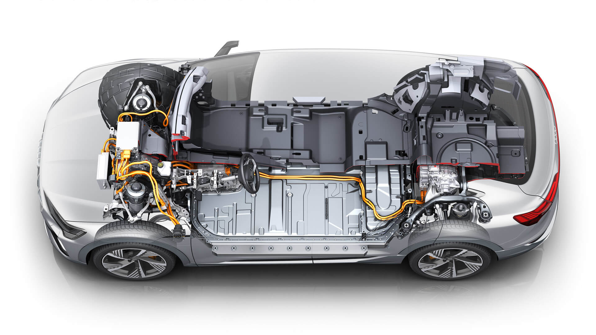Платформа электрического купе-кроссовера Audi e-tron Sportback 55 quattro