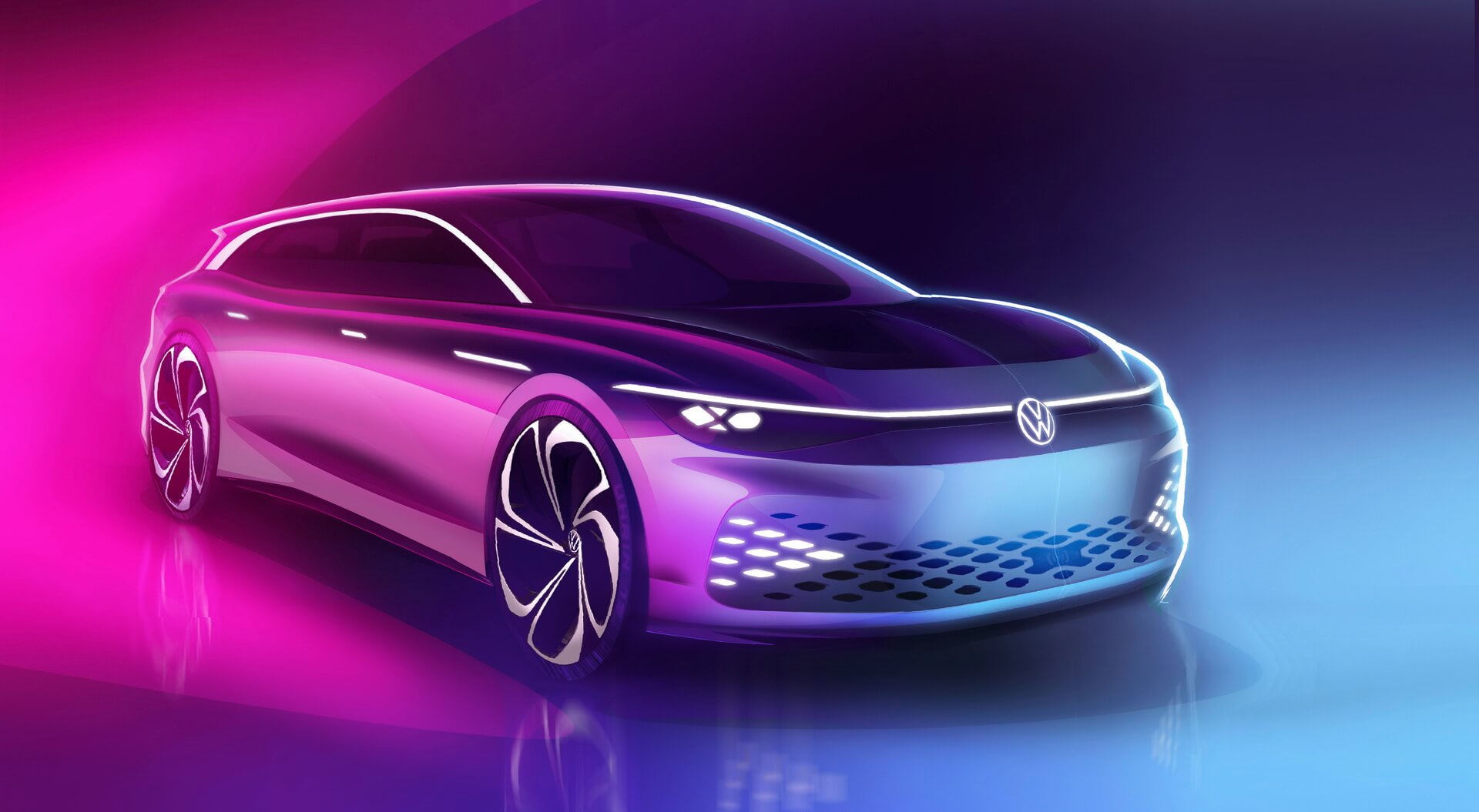 Volkswagen раскрыл детали следующего электромобиля и серии ID. — SPACE VIZZION 
