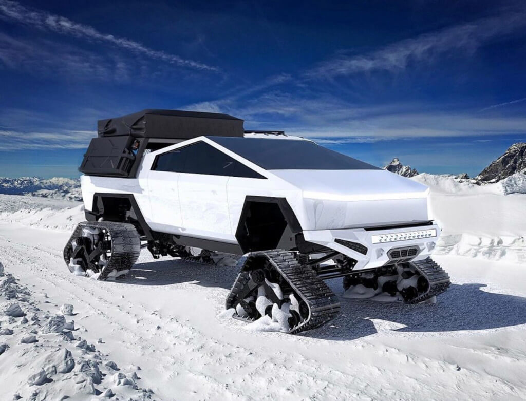 Innov8 Design Lab представила гусеничный снегоход Cybertruck