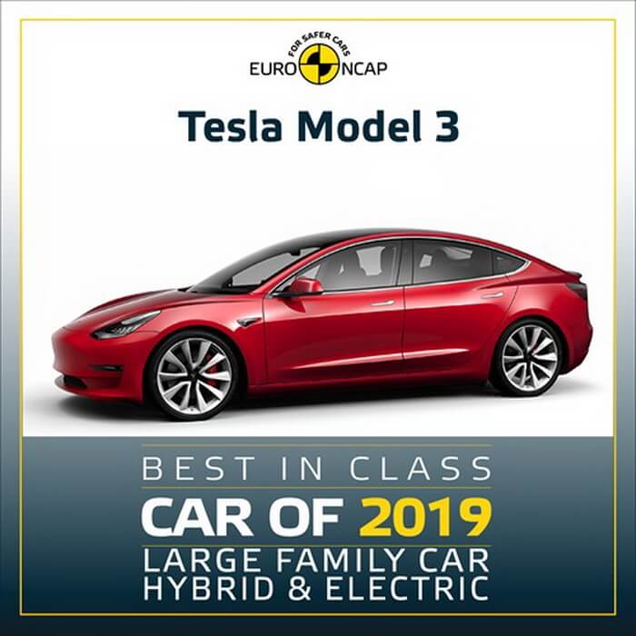 Tesla Model 3 стала лучшей в категории Hybrid & Electric