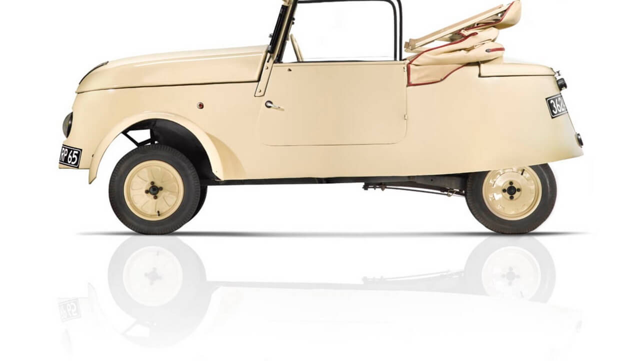 Двухместный электромобиль Peugeot VLV времен Второй Мировой