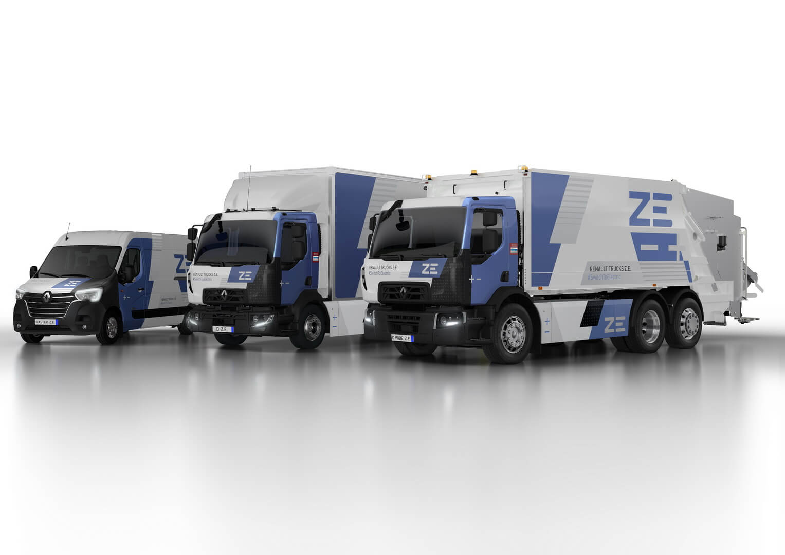 Электрогрузовики Renault Z.E.: Master, Trucks D и Trucks D Wide