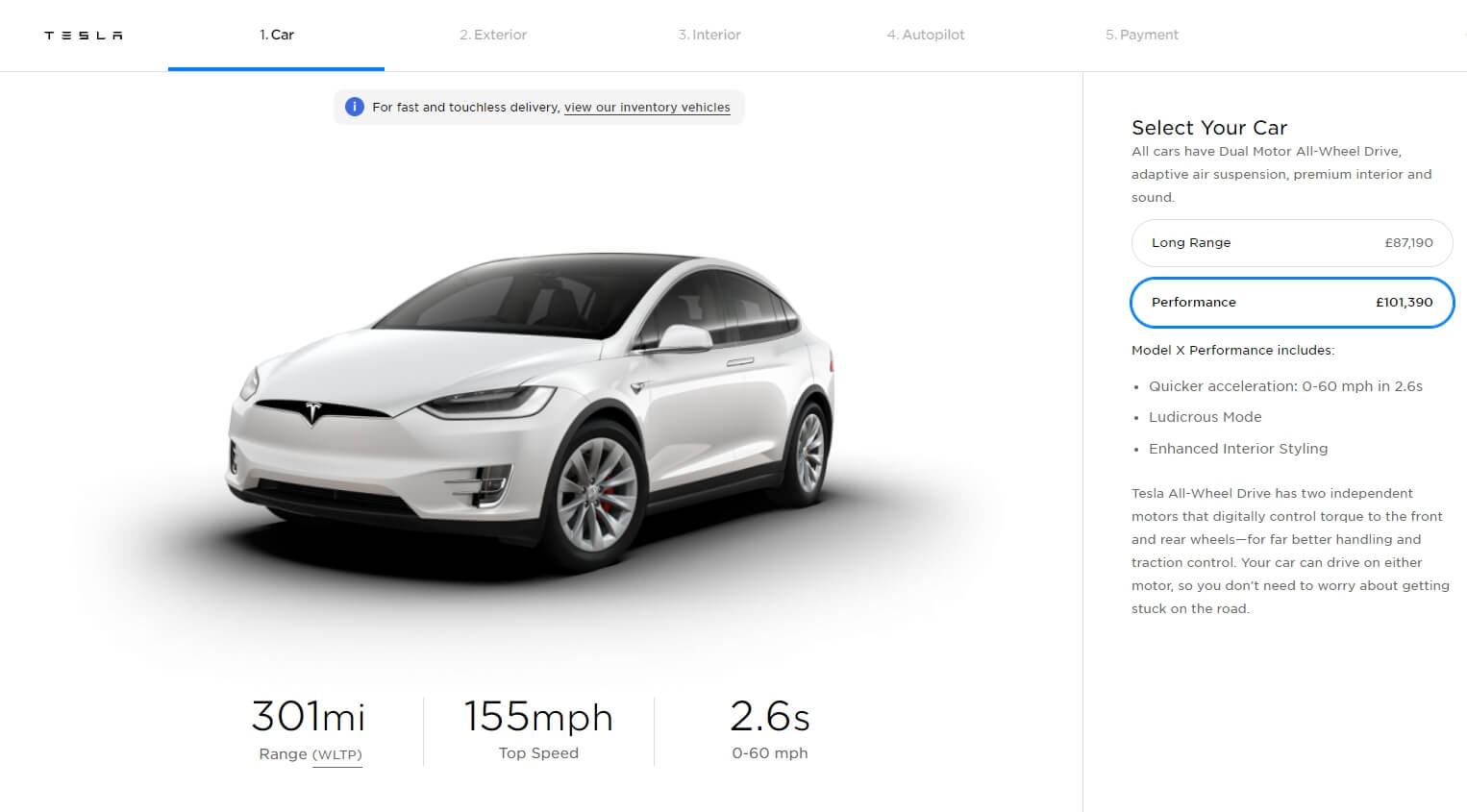 Tesla обновила динамику разгона 0-60 миль/ч Model x с 2,7 до 2,6 секунд