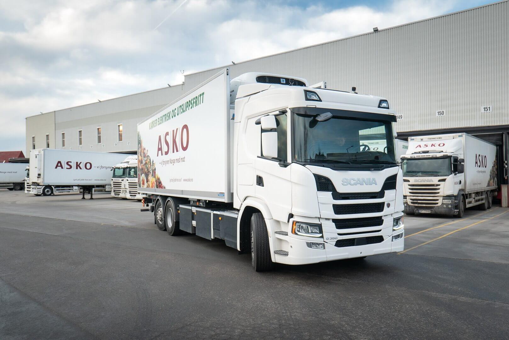 Электрические грузовики Scania для ASKO
