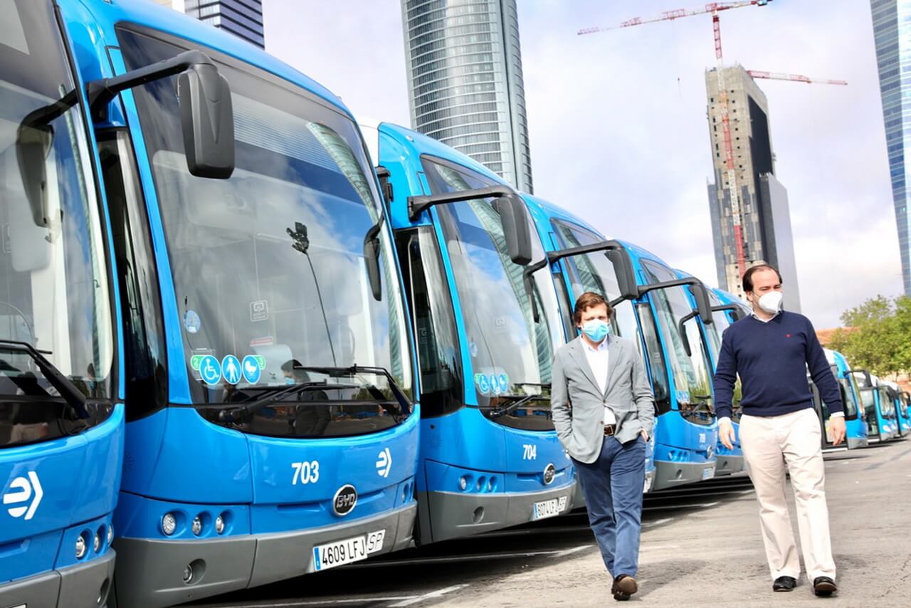 BYD доставил 15 электрических автобусов в Мадрид