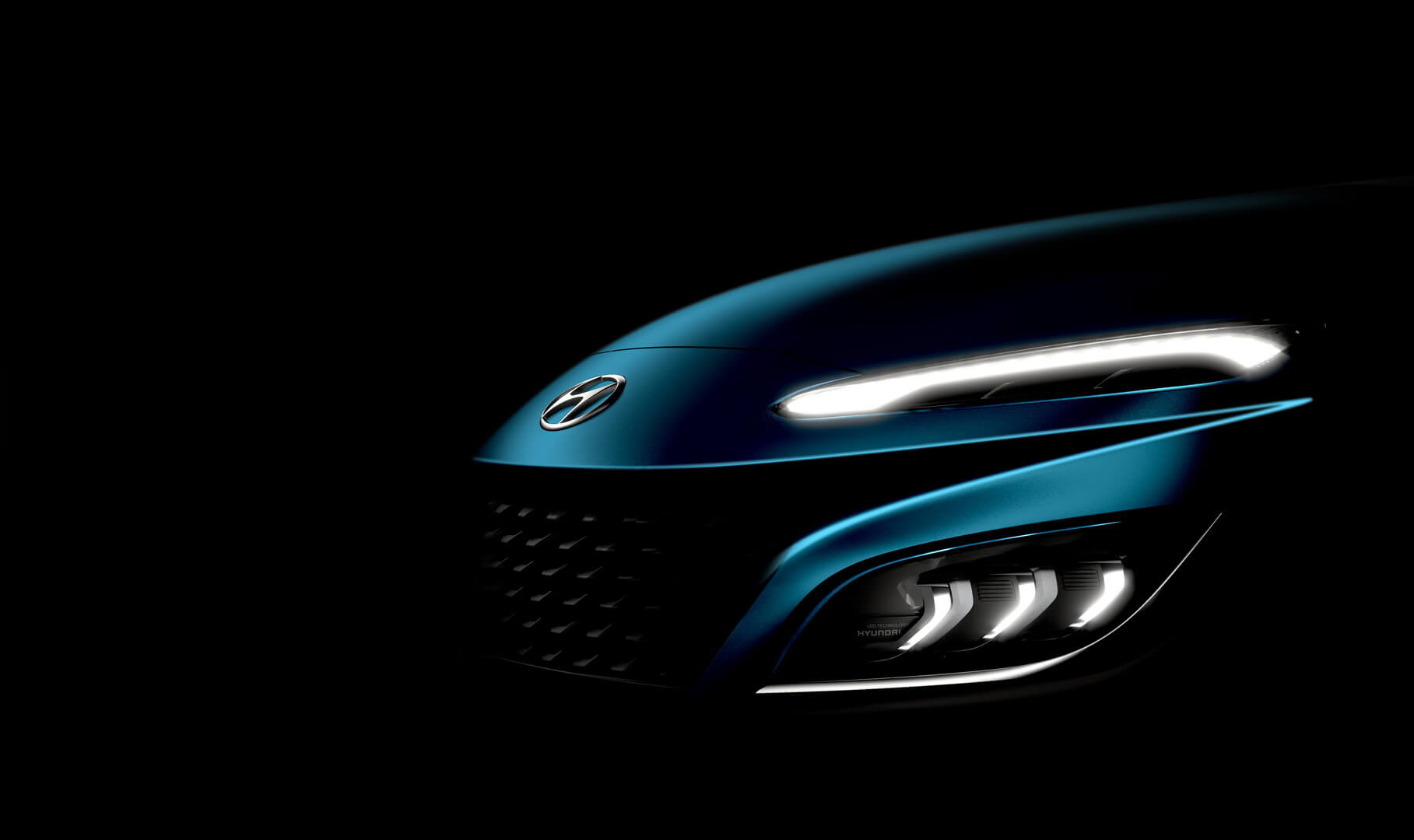 Новая Hyundai Kona получит «акулий нос», что предаст модели выразительности
