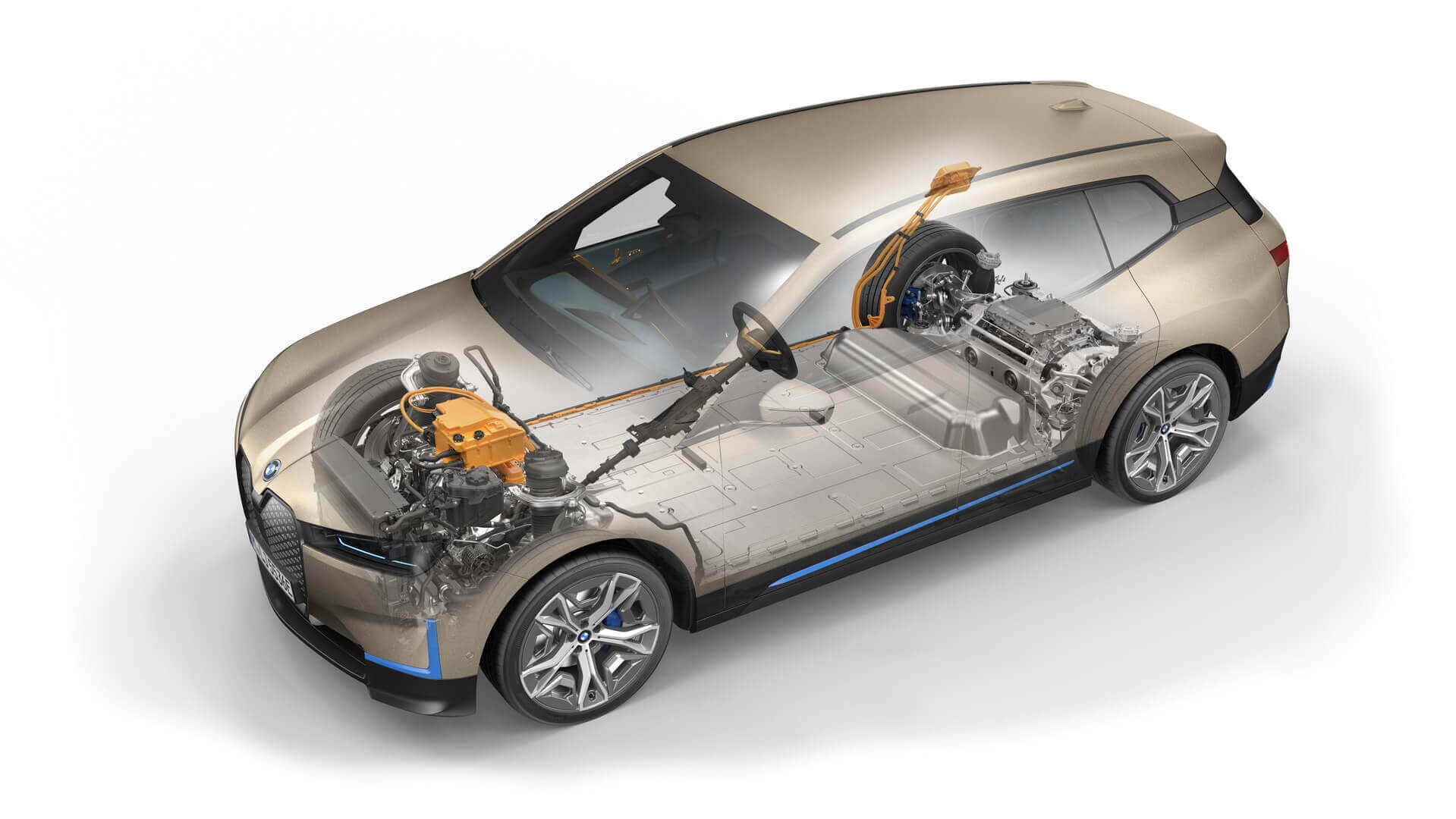 Силовая установка электрического внедорожника BMW iX