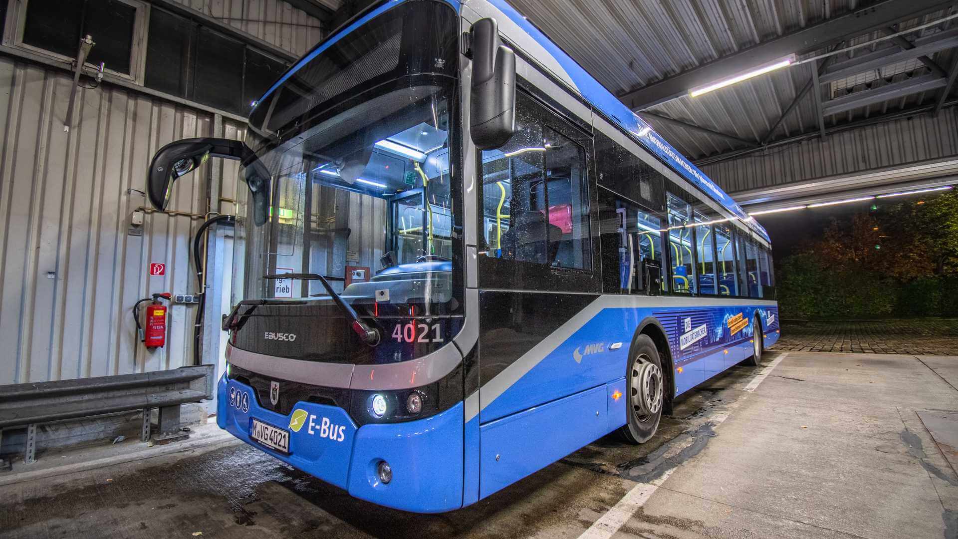 В Мюнхене открылась первая линия на электрических автобусах 