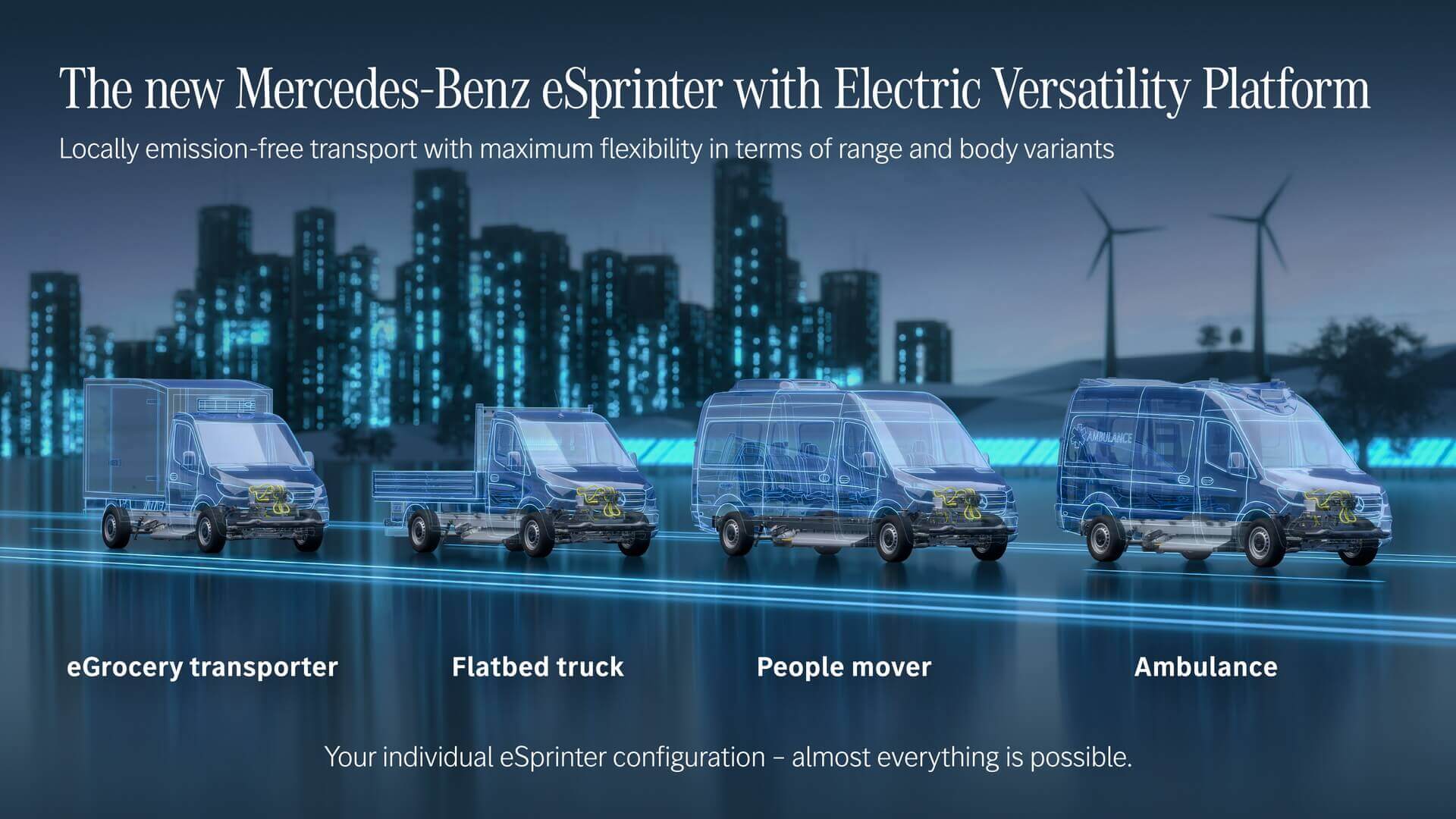 Универсальная платформа Mercedes-Benz eSprinter следующего поколения