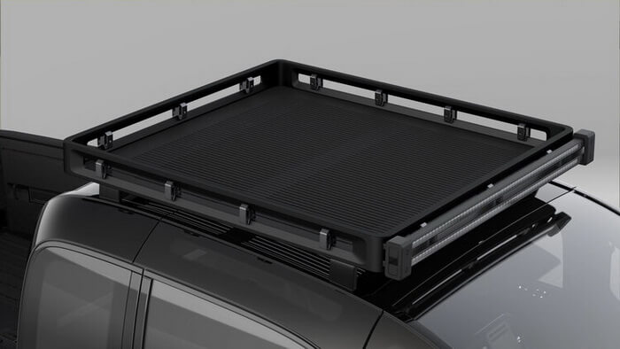 Пикап Canoo имеет дополнительный багажник на крыше для дополнительного хранения груза