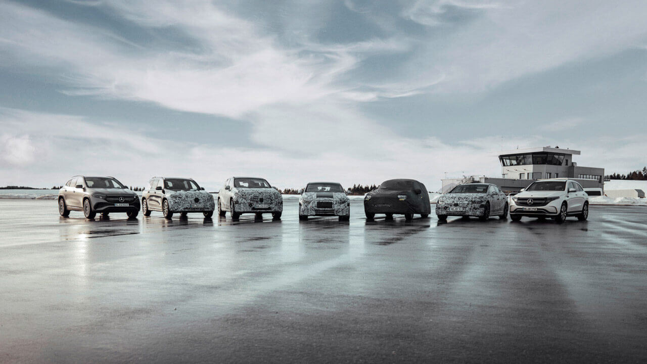 Линейка электромобилей Mercedes-EQ