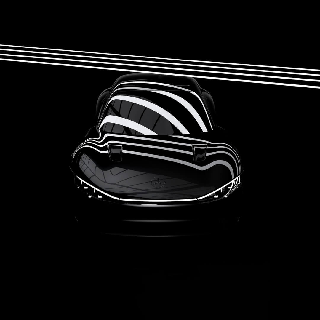 Mercedes-Benz выпустил новый тизер эффективного электромобиля