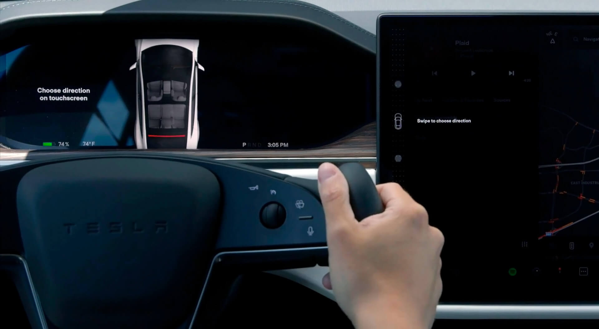 Car UI Tesla