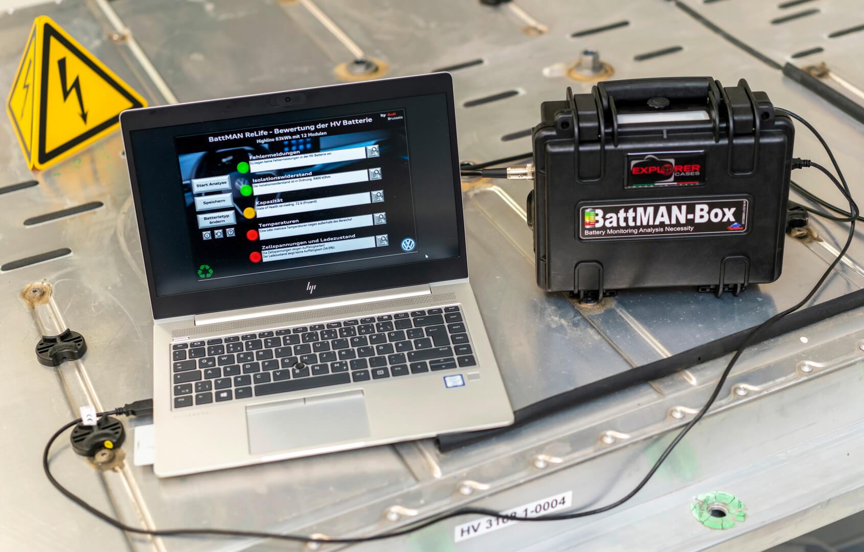 BattMan ReLife оценивает состояние батареи электромобиля за считанные минуты