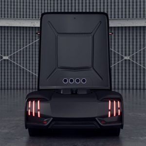 Geely представила электрический грузовик Homtruck с футуристичным дизайном, сменными аккумуляторными батареями и встроенным душем, туалетом и стиральной машиной
