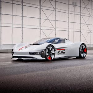 Элегантный гоночный электромобиль Porsche Vision Gran Turismo появится в игре в GT7